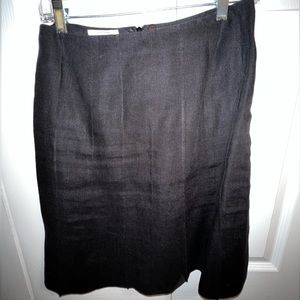 Talbots Simple Black Skirt. Size Petite 6.